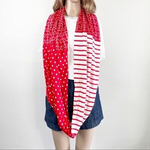 Sperry nautical Infinityscarf red anchor polkadot